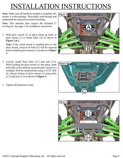 KAWASAKI Teryx KRX 4 1000 (All) - 2023-2024 - KFI PlOW MOUNT 106295