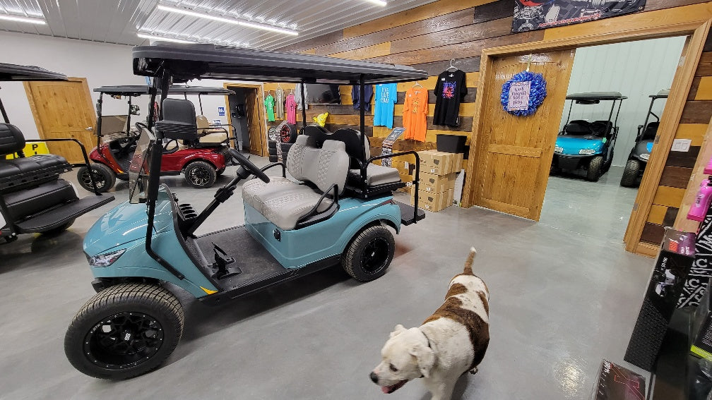 2023 MADJAX X Series 4 Passenger Sea Storm Golf Cart w/ Trojan Batteries #1100 *SOLD*