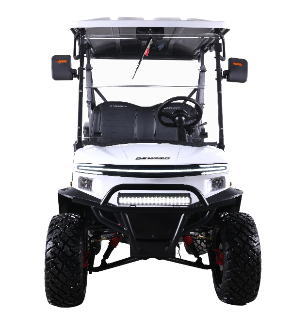 White Denago EV Nomad XL from Easy Does It Customs