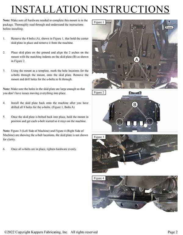 Hisun Tactic 550 / Tactic 750 - 2017-2022 ATV KFI Plow Mount 106150