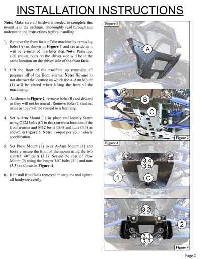 POLARIS RZR PRO XP / RZR PRO XP 4 2020-2024 - KFI Plow Mount 106235