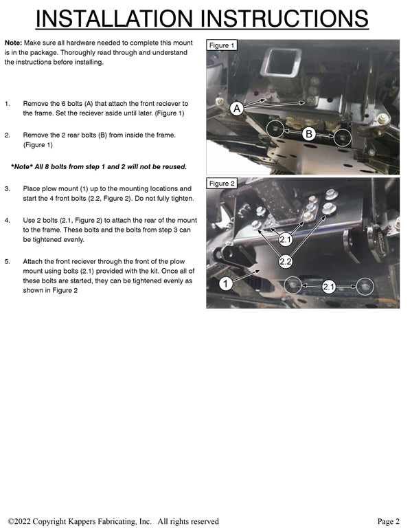 2021-2022 Kioti K9 - KFI UTV Plow Kit 106435