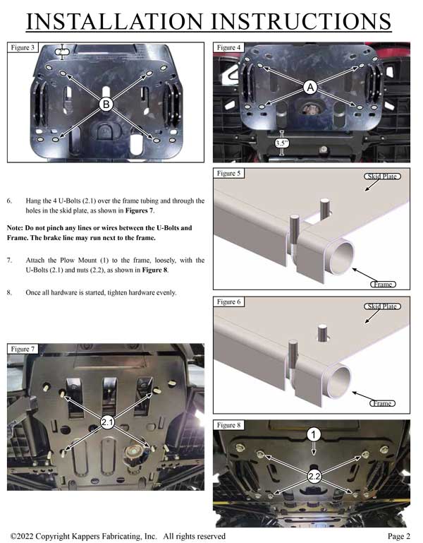 CF-Moto CForce 500 (G2) - 2022-2024 ATV KFI Plow Mount 106490