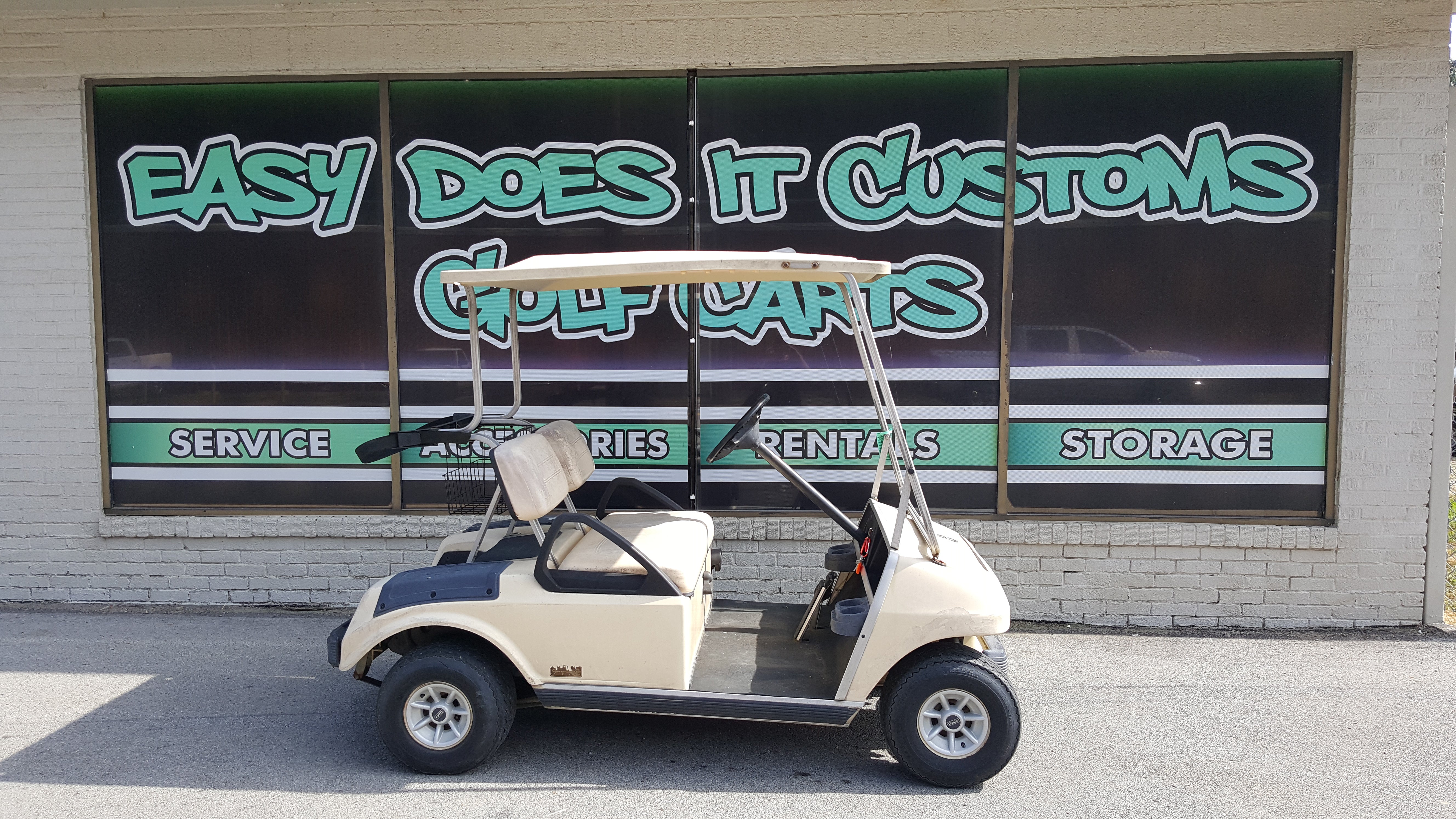 Gas Club Car DS with Custom Wheels *SOLD* – Easy Does It Customs LLC