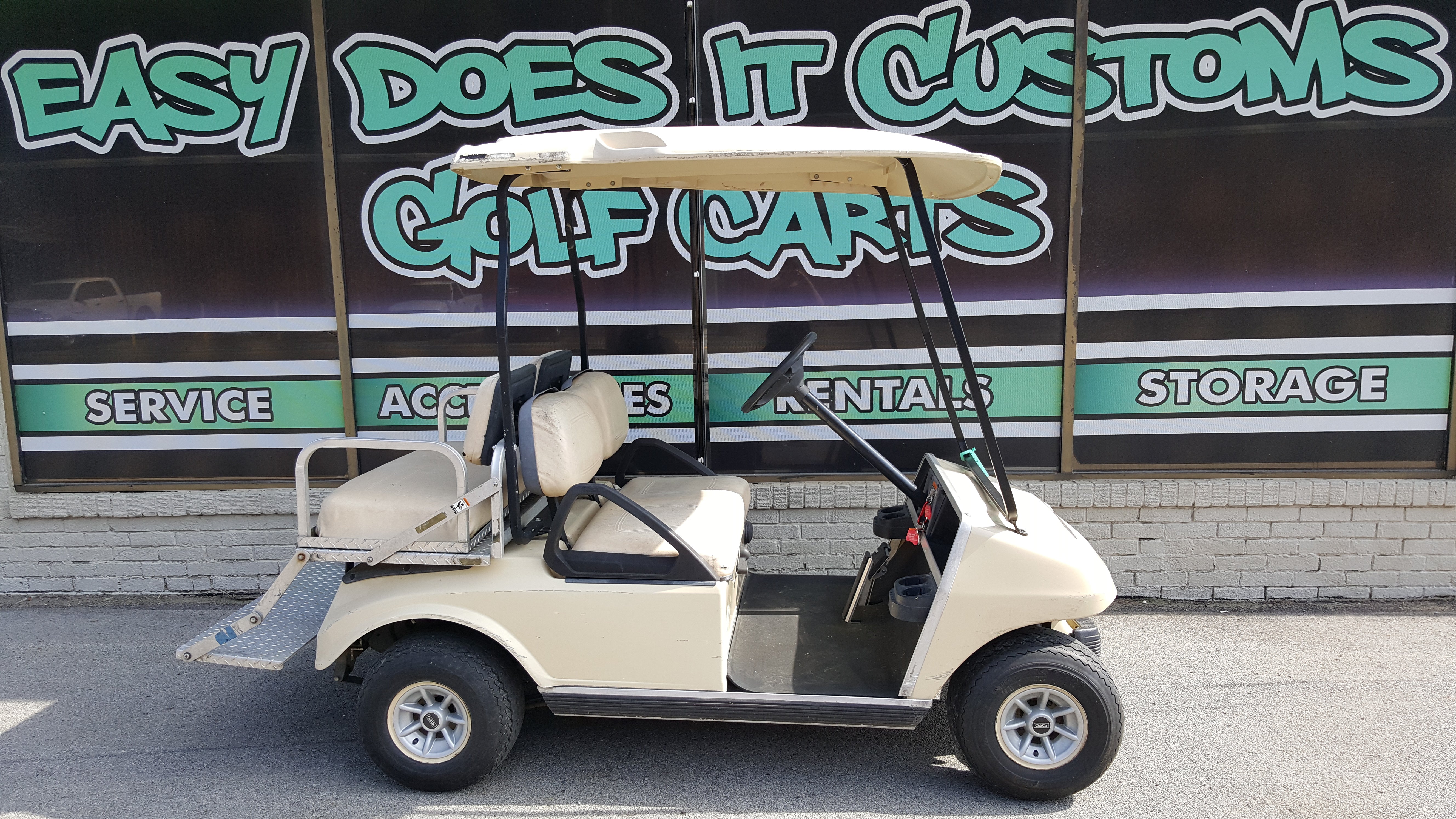 Gas Club Car DS with Custom Wheels *SOLD* – Easy Does It Customs LLC