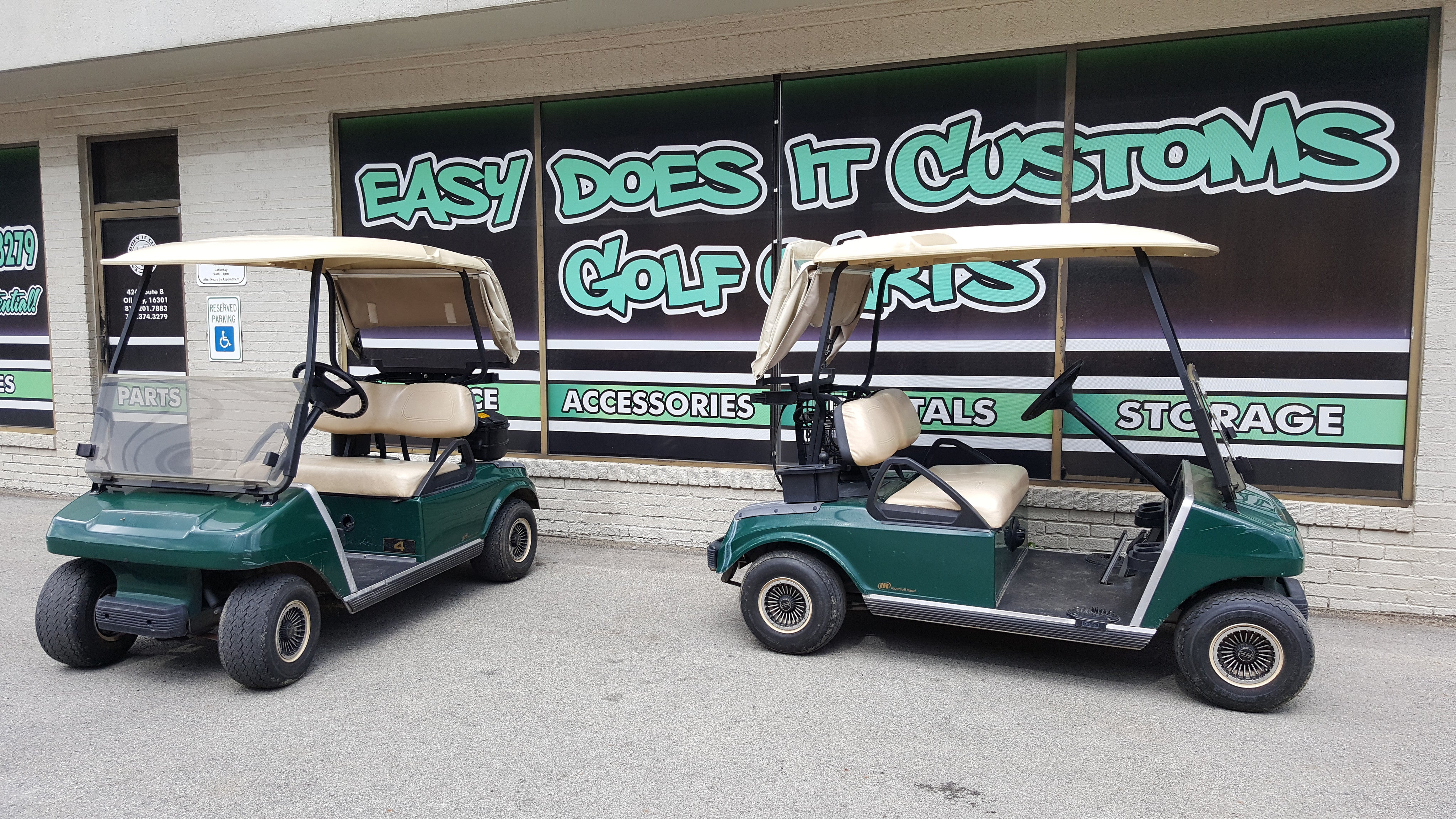 2007 Electric Club Car DS Golf Cart - New Trojan Batteries - SOLD – Easy  Does It Customs LLC
