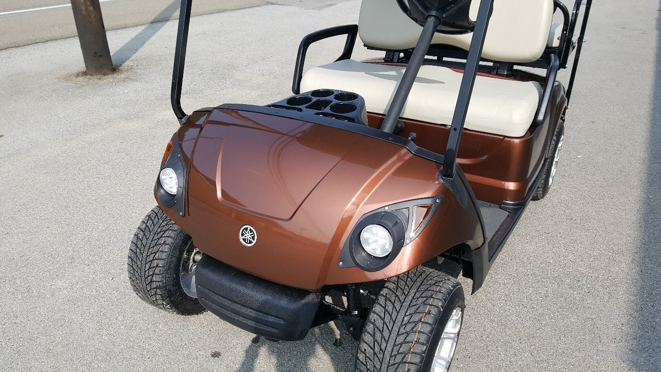 2010 Gas Yamaha Golf Cart with Rear Seat and Lights - SOLD