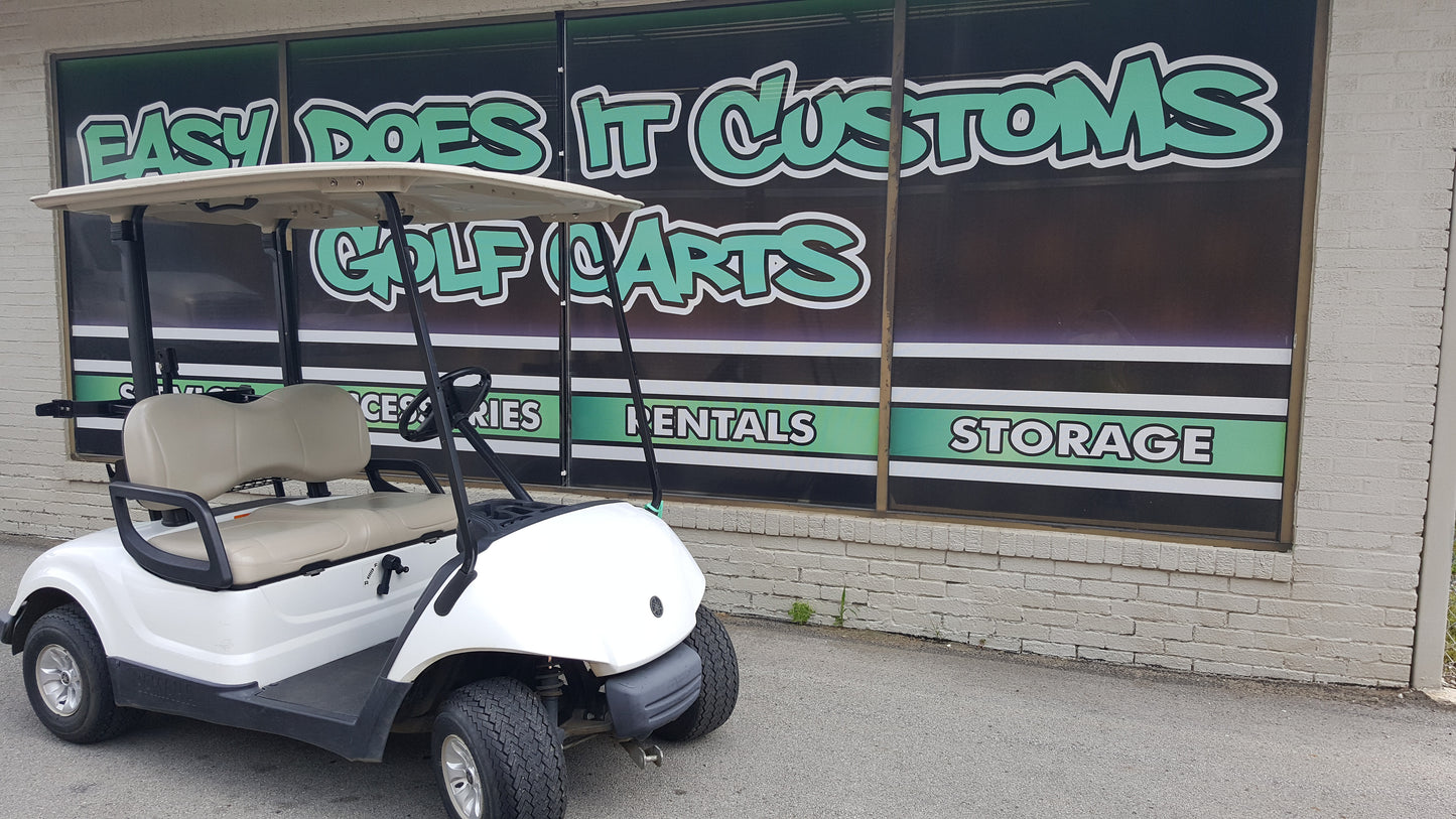 2012 Gas Yamaha Drive Golf Cart - White - SOLD