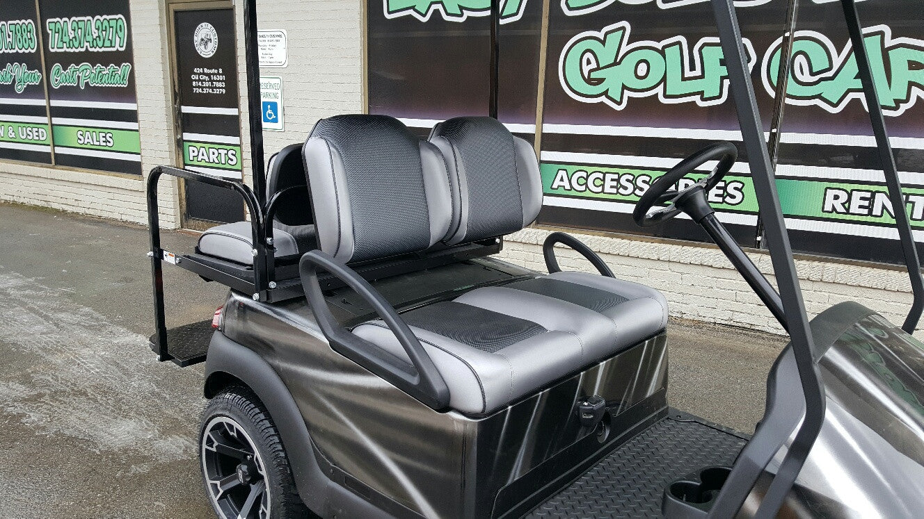 Club Car Precedent Electric with Custom Silver Streak Body