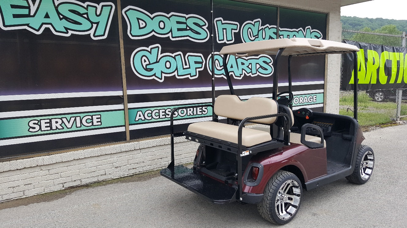 2012 EZGO RXV Electric Golf Cart with New Burgundy Body *SOLD*