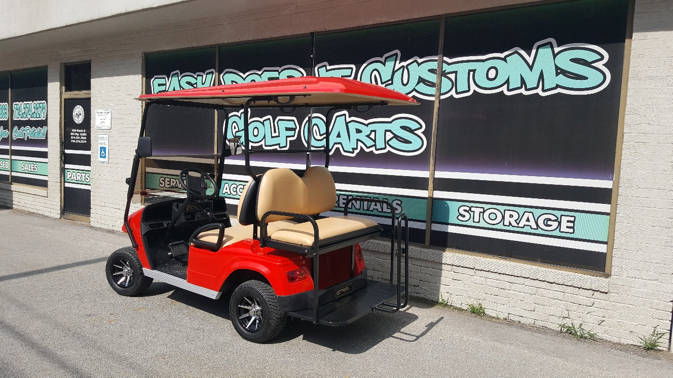 2018 Star EV Electric Golf Cart - Red - SOLD!