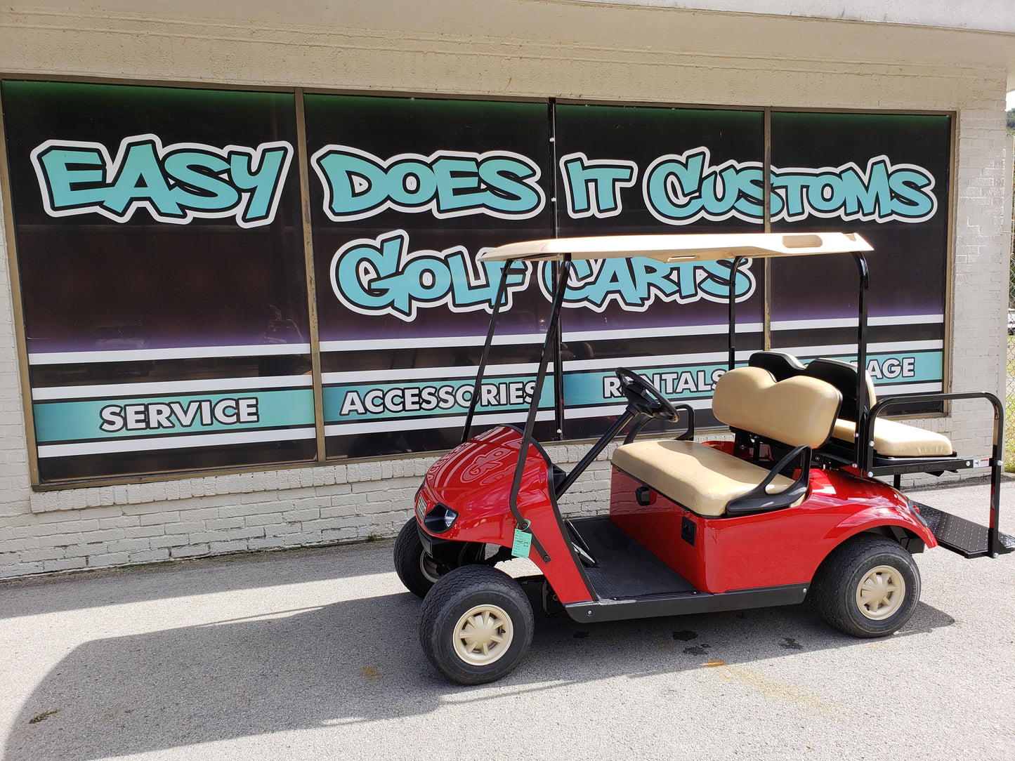 2015 Electric EZGO TXT Golf Cart - New Red Body *SOLD*