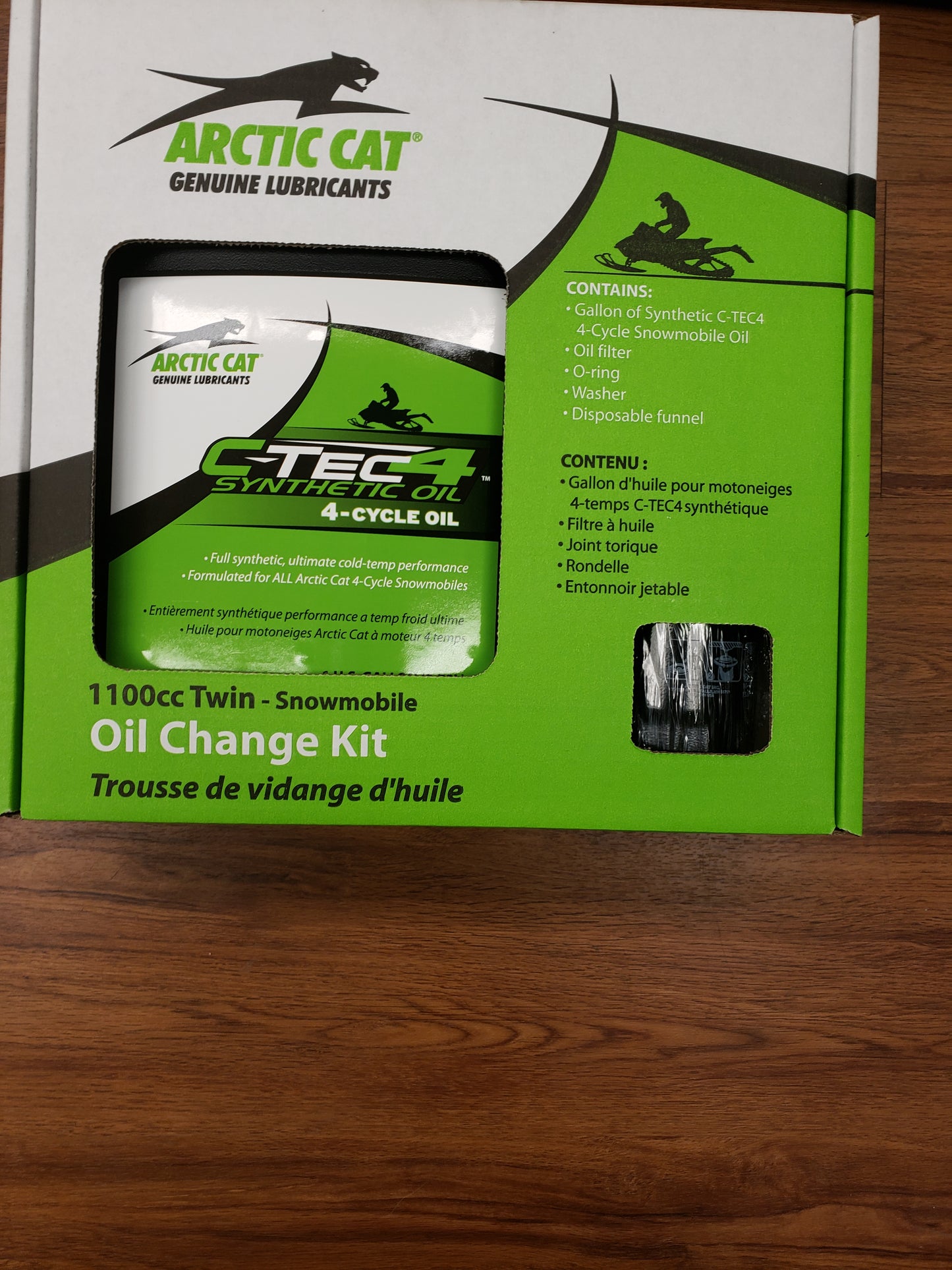 Arctic Cat 1100cc Twin Snowmobile Oil Change Kit C-TEC4 - 1 Gallon