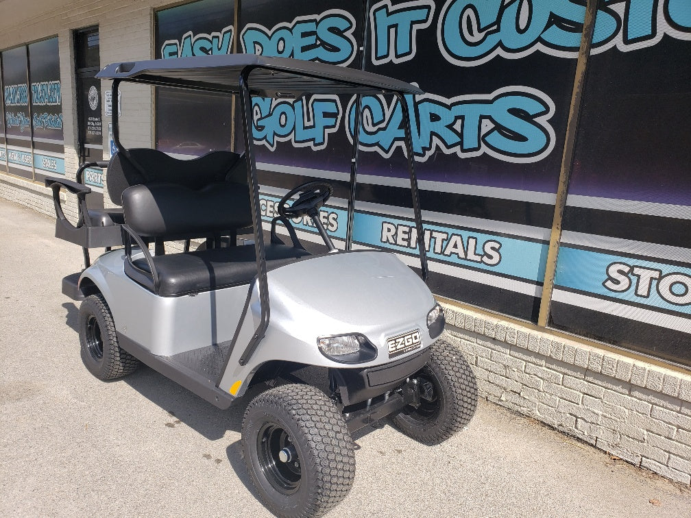 2021 EZGO Valor Ex1 Gas Golf Cart - Silver w/ Upgraded Rear Seat *SOLD*