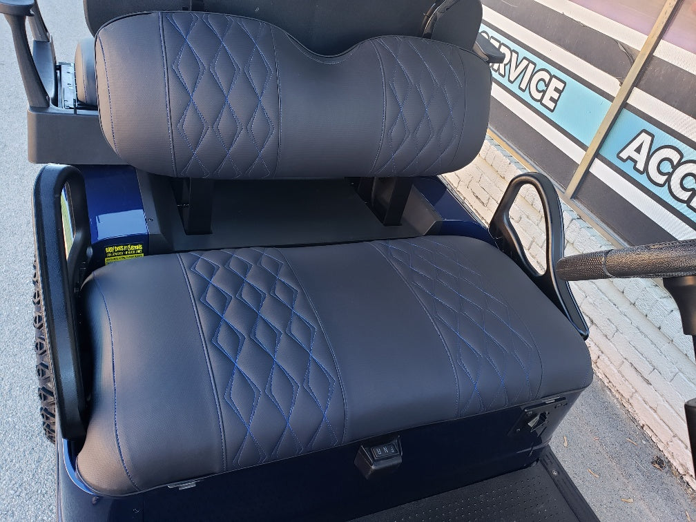 EZGO TXT Electric 48v Custom Golf Cart - Blue Storm *SOLD*