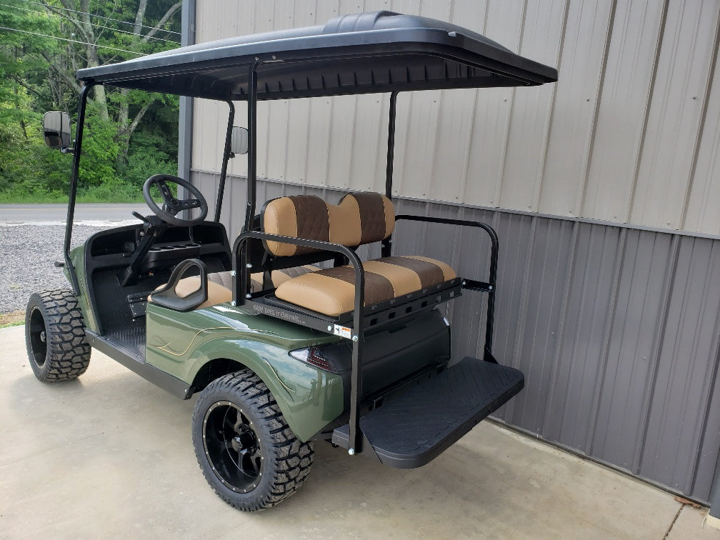 EZGO TXT ELECTRIC 48V CUSTOM GOLF CART - FOREST GREEN STORM *SOLD*