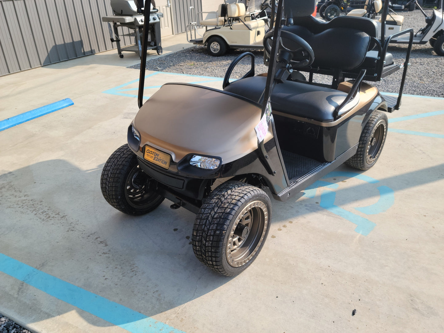 2017 EZGO TXT 48v Custom Black and Bronze Golf Cart *SOLD*