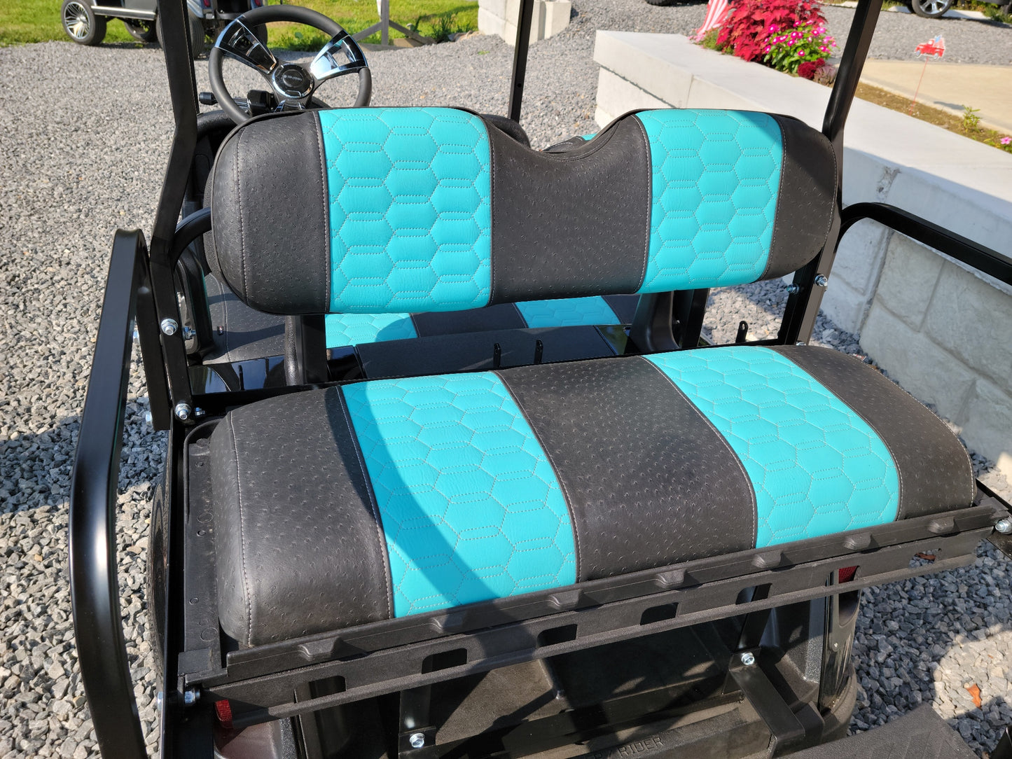 2017 EZGO RXV Electric - Black and Teal *SOLD*