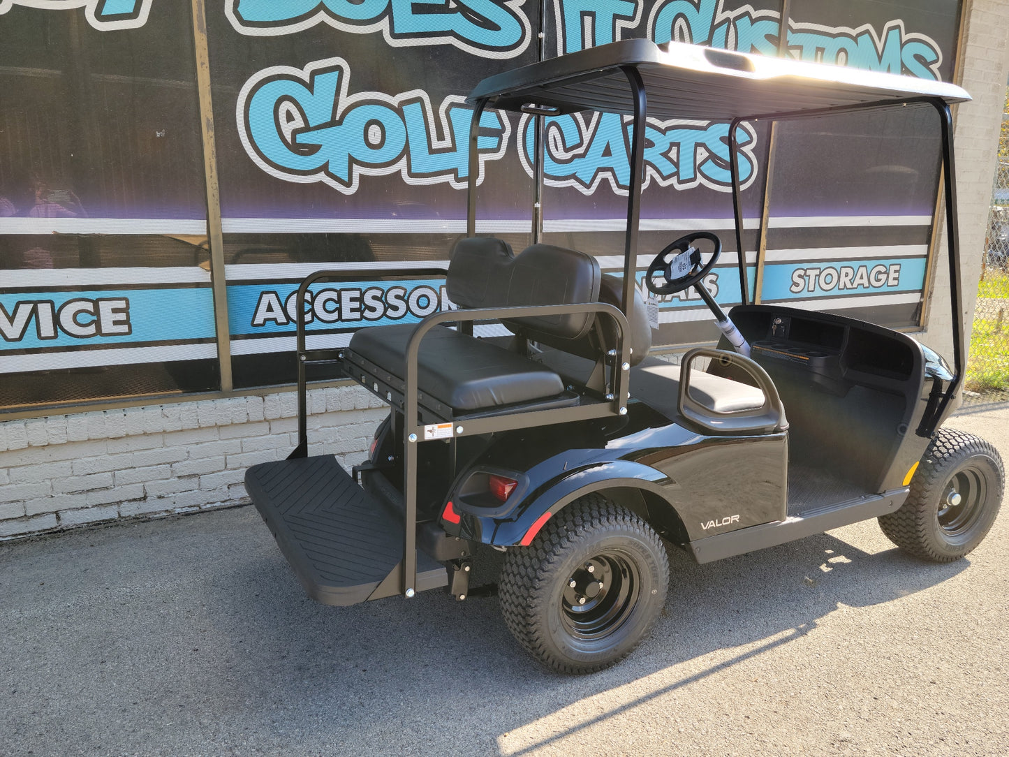 2022 EZGO Valor Golf Cart - Black w/ Short Roof *SOLD*