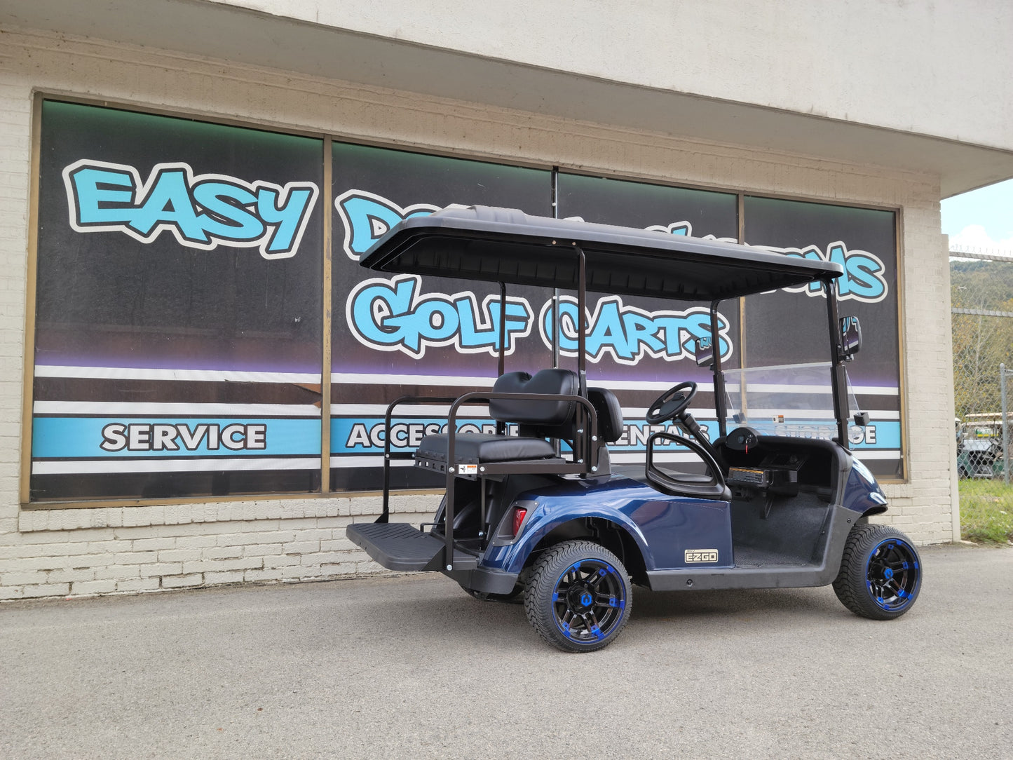2018 Electric EZGO RXV Golf Cart Custom Wheels *SOLD*