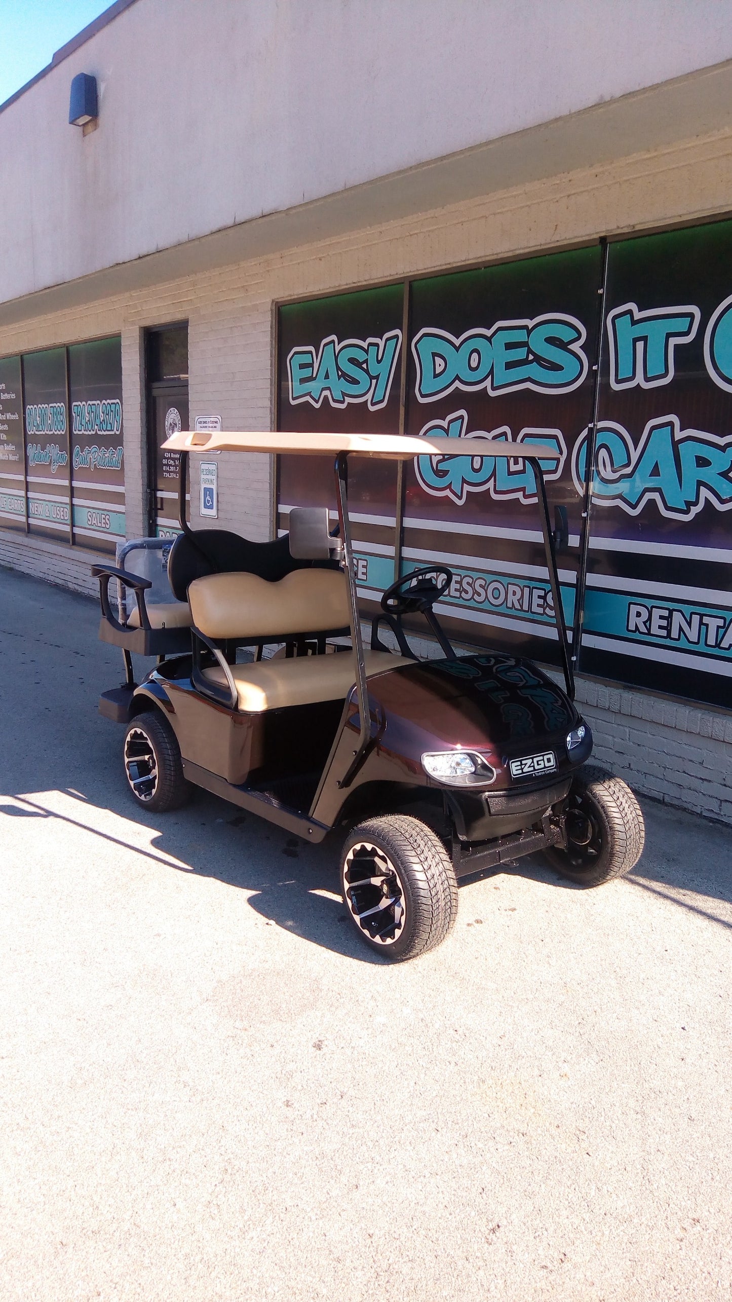 2015 EZGO TXT - Black Cherry Golf Cart *SOLD*