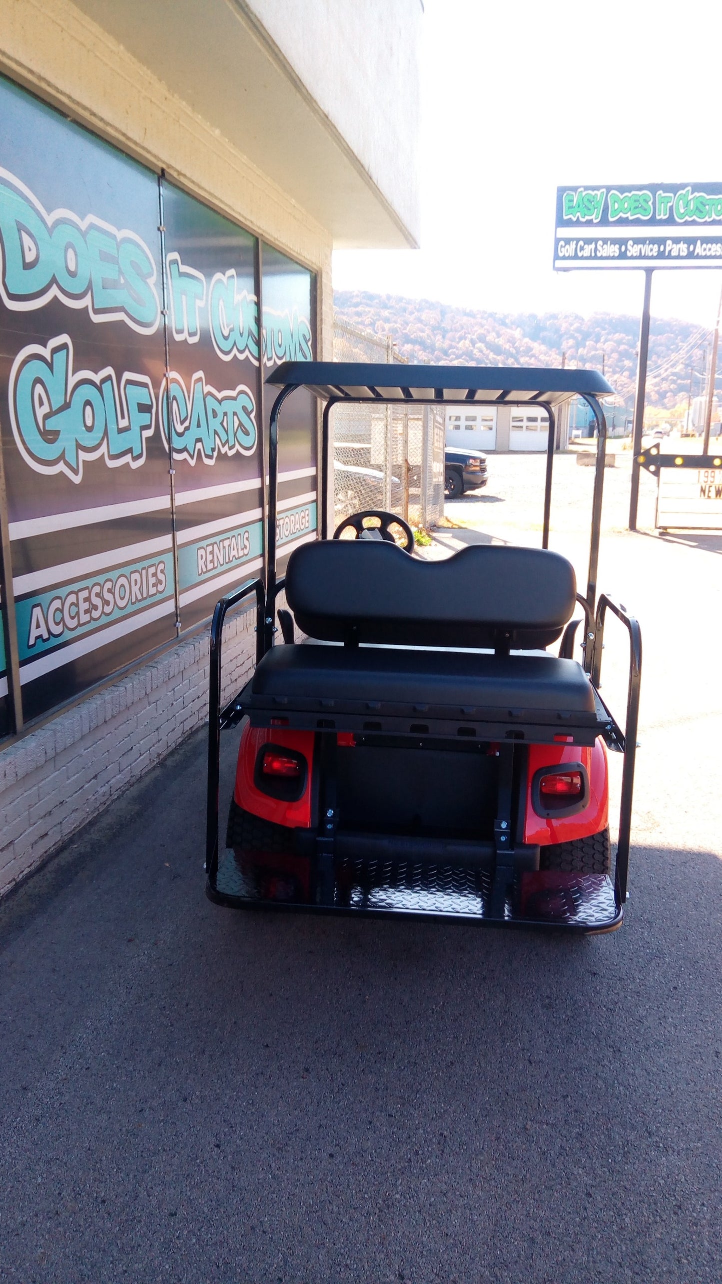 EZGO Valor Gas EFI Golf Cart - Red **SOLD**