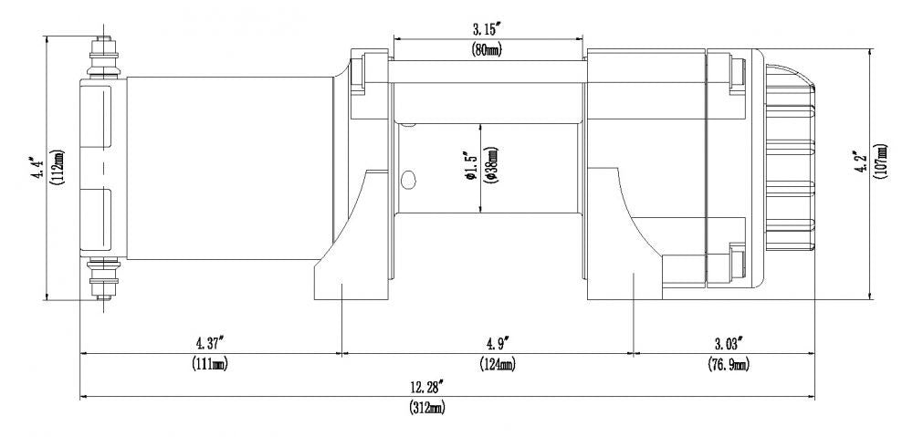 KFI ATV Winch 2000lbs A2000