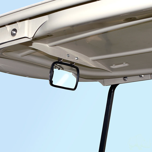 Universal 180 Degree Convex Roof Mount Mirror, Stainless