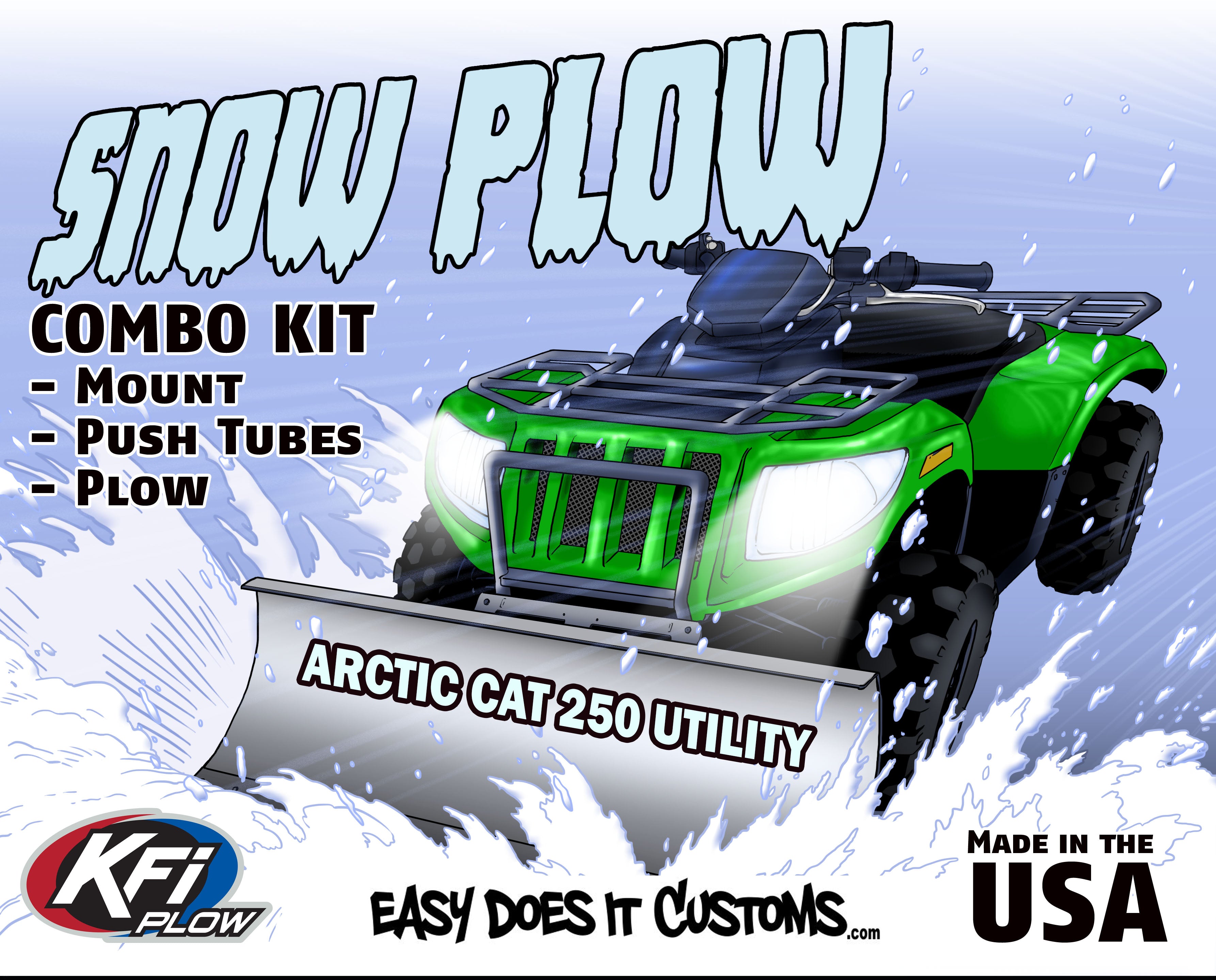 Arctic Cat 250 Utility ATV 2x4 KFI Plow Mount 105205 – Easy Does It Customs  LLC