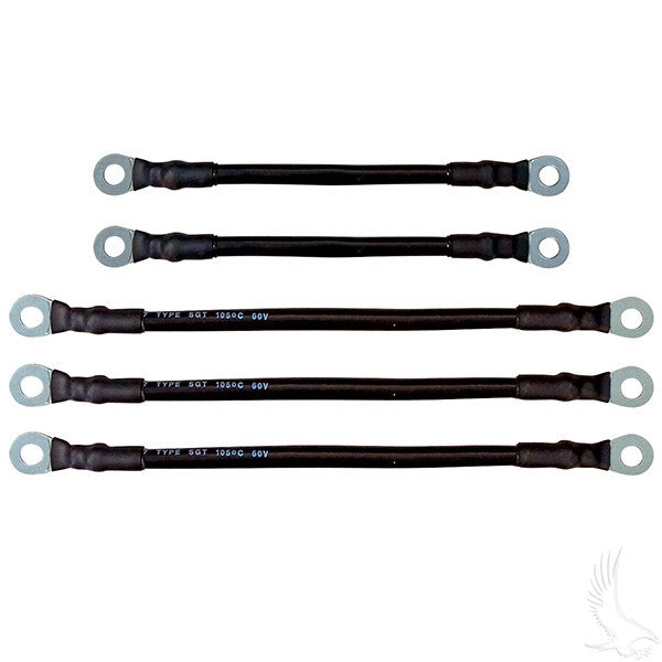 Yamaha Drive 6 Guage Battery Cable Set with 8 Volt Batteries