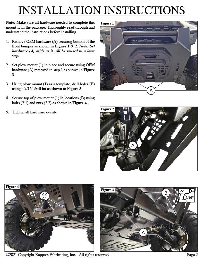 Bobcat UV34 / 3400 Series / 3600 Series 2015 - Current KFI Snow Plow Kit - 106165