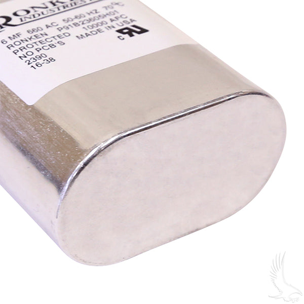 Capacitor, 6 MF, E-Z-Go PowerWise II, Lester Replacement