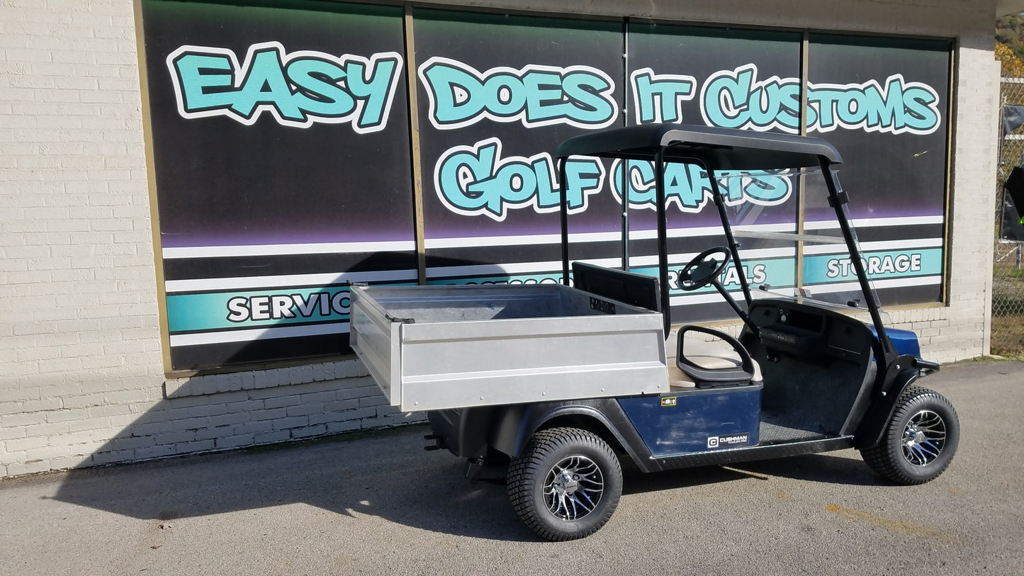 Blue 72v Cushman Hauler with Power Dump from Easy Does It Customs