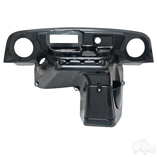 RHOX EZGO TXT 94-13 Deluxe Carbon Fiber Golf Cart Dash With Radio and Speaker Cutouts