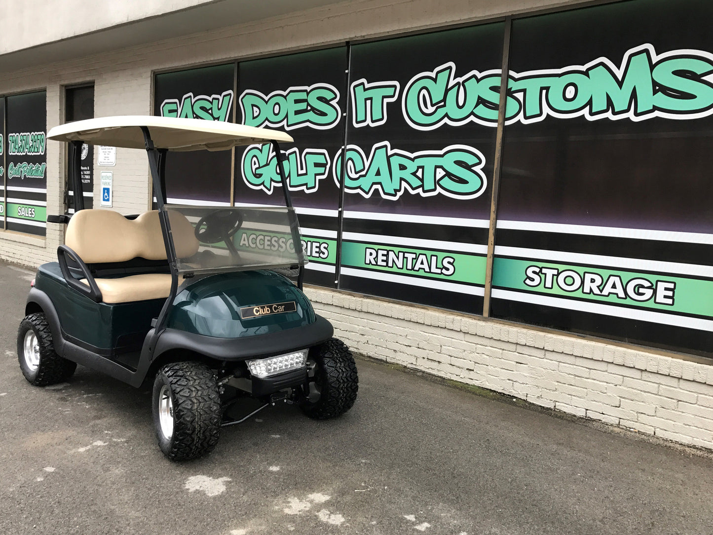 LED Lights on a Club Car Precedent Golf Cart