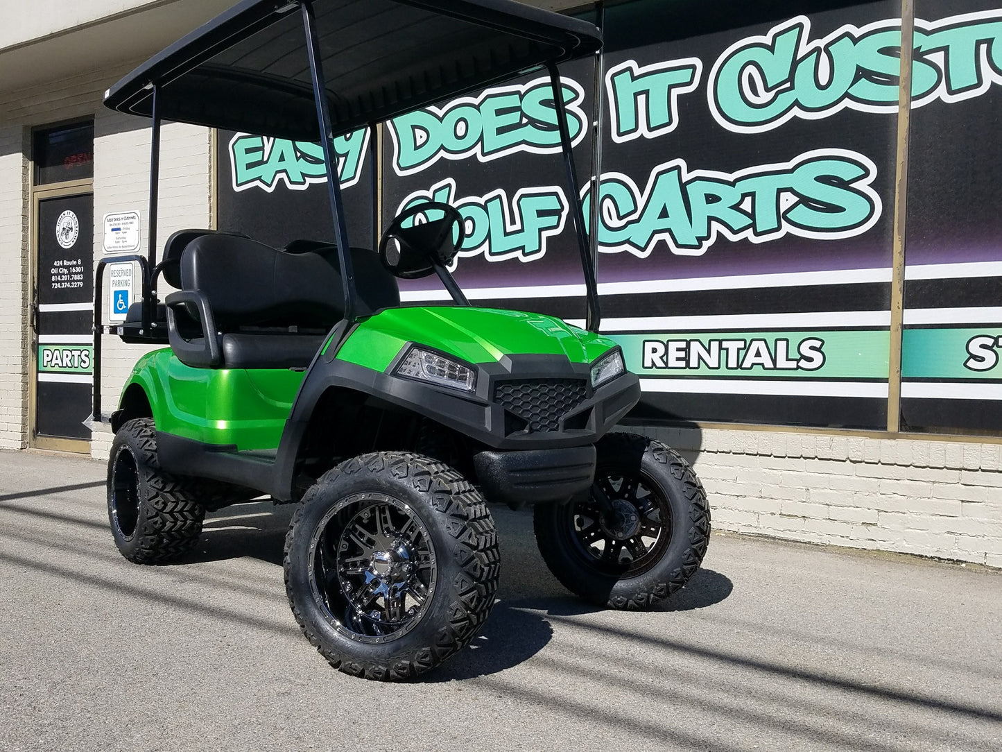2014 Green Havoc Electric Yamaha Drive Golf Cart - SOLD