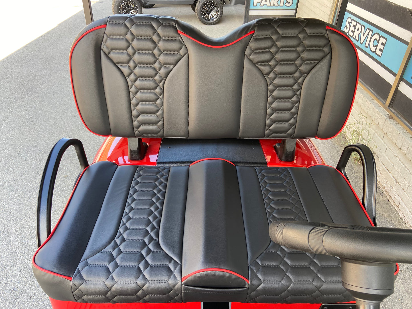 2017 EZGO RXV - 48v Custom Silver - Red - Black *SOLD*