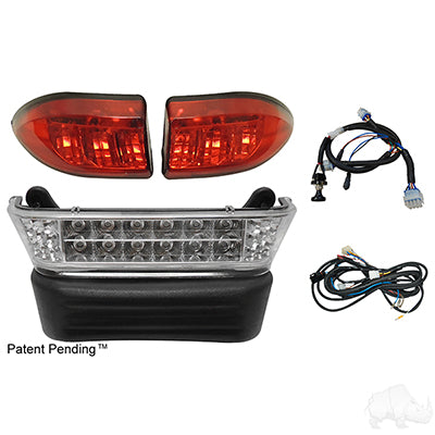RHOX LED Super Saver Light Bar Kit for Club Car Precedent Electric 08.5+ Golf Cart w/ 12V Batteries