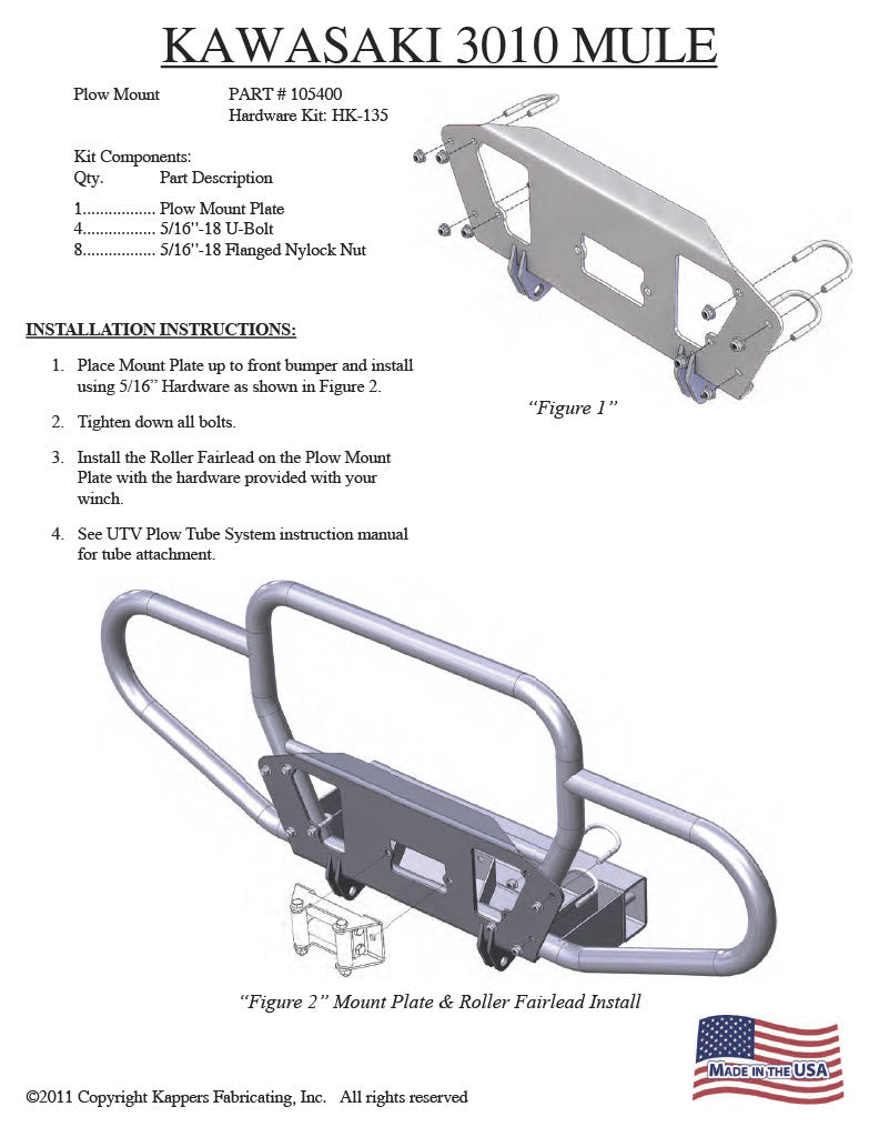 KAWASAKI UTV 3010 Mule 4x4 / Diesel 4x4 2001-2008