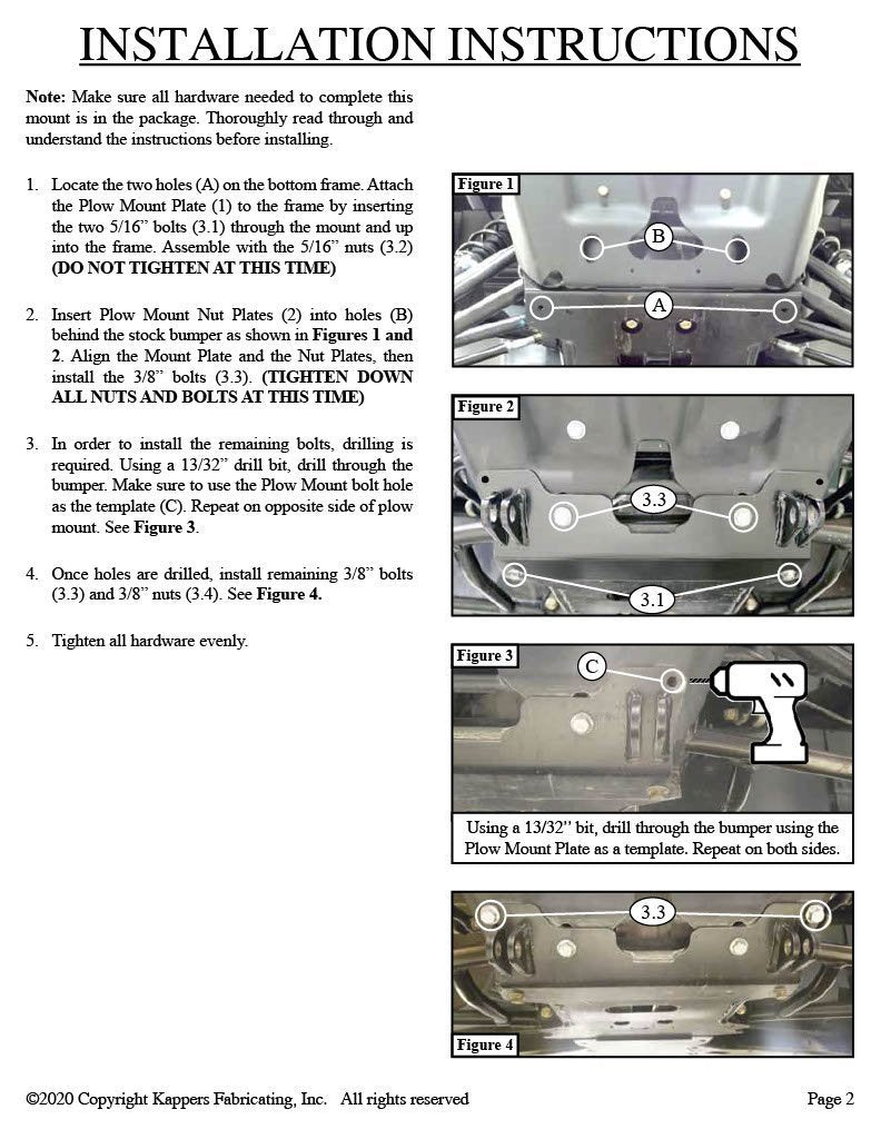 CAN-AM DEFENDER PRO (DPS*XT*Lone Star) 2020-2025 UTV Plow Mount 105780