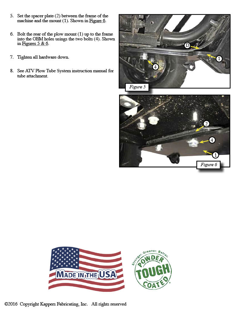 NEW HOLLAND Rustler 850 - All Years - KFI Snow Plow Mount 105815