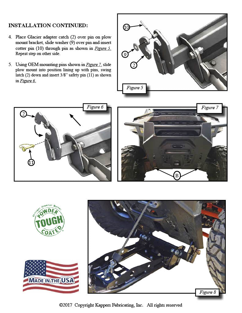 Polaris Ranger 1000 Plow Mount 105975
