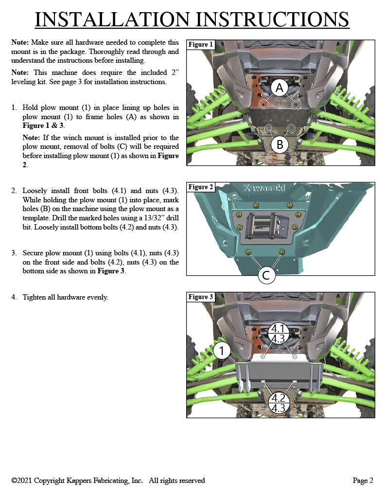 KAWASAKI UTV TERYX KRX 1000 KFI 2020-2023
