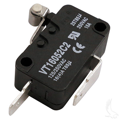 Micro Switch, 2 terminal, EZGO 4-cycle Gas 94+, Electric 94+ Non-DCS