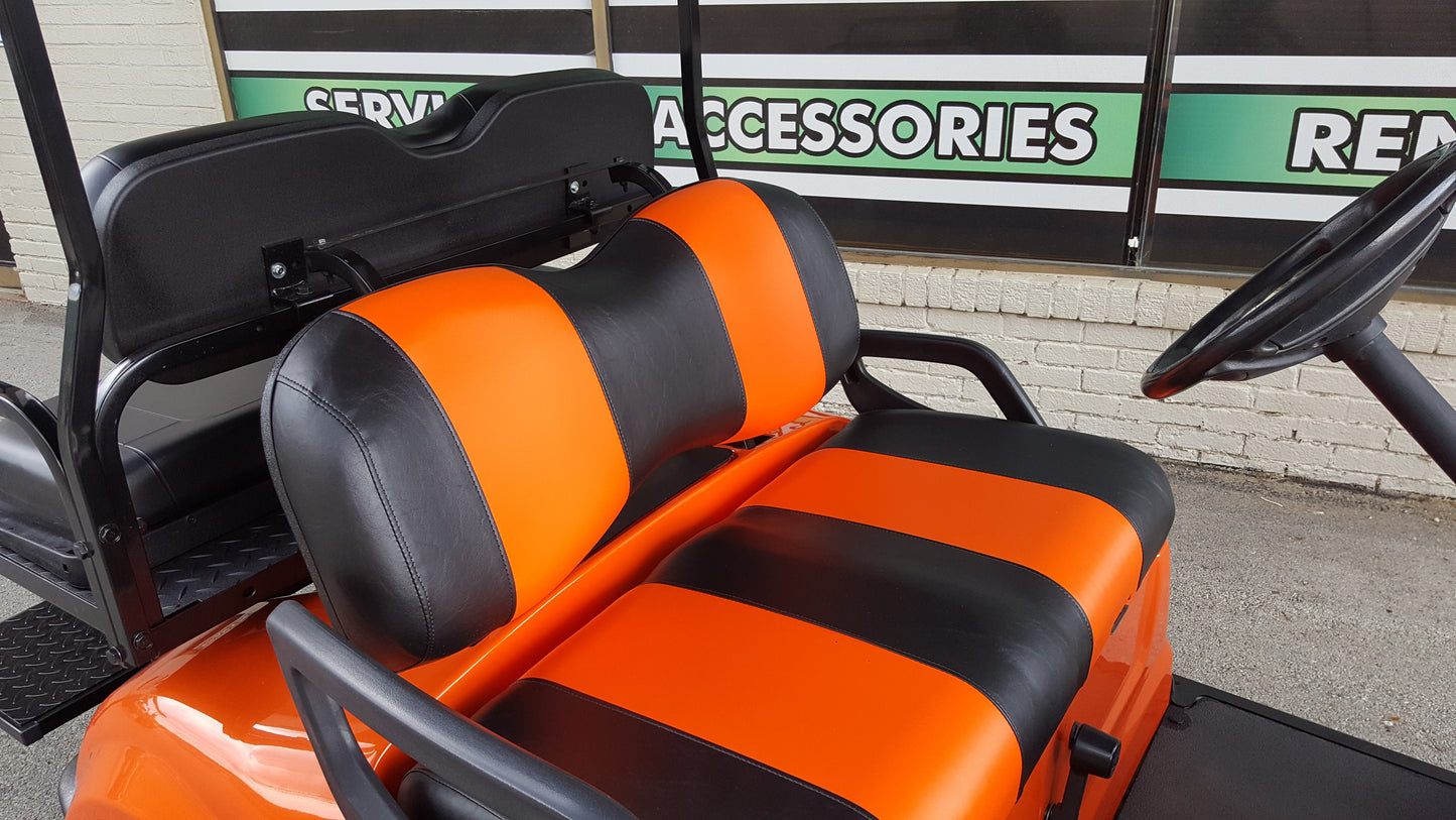 2010 Gas Yamaha Drive Golf Cart - Orange and Black - SOLD
