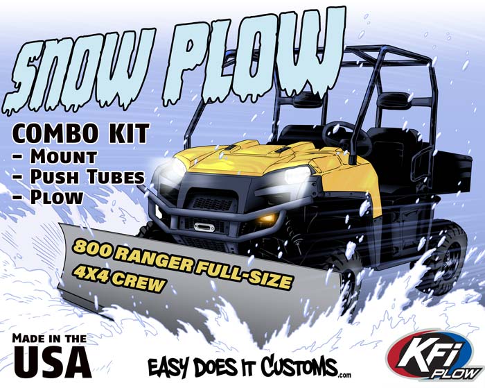 2010-2014 POLARIS 800 Ranger Full-Size 4x4 Crew KFI Snow Plow