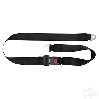 Seat Belt, Black, Lap Belt, 60" Fully Extended