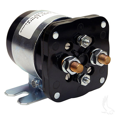 48V 4 Terminal Silver Solenoid for EZGO Electric, Club Car Electric 98+, Yamaha Elec G19/G22