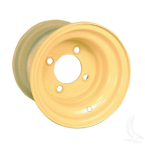 RHOX Beige 8" Offset Steel Golf Cart Wheels