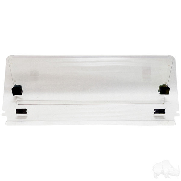 EZGO TXT 14 Windshield, Impact Resistant Clear 2 Piece